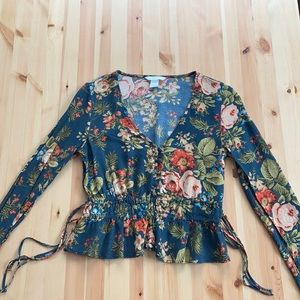 H&M Tropical Blouse